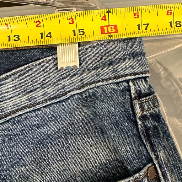 Banana Republic Medium Wash Blue Boyfriend Roby Paint Splatter Jeans Premium 30 - Picture 11 of 16